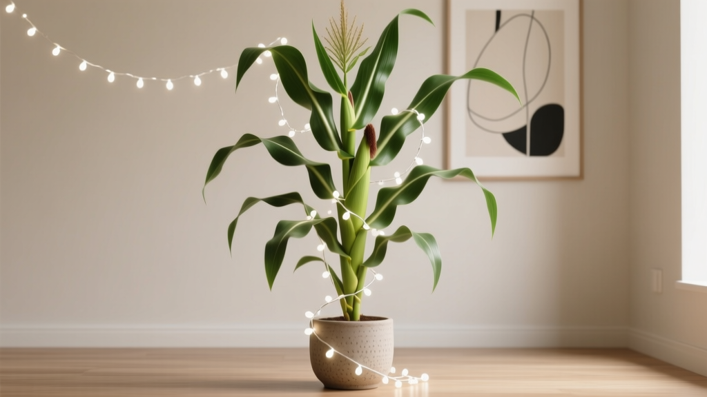 Christmas Lights on Corn Plant: Safe Holiday Care