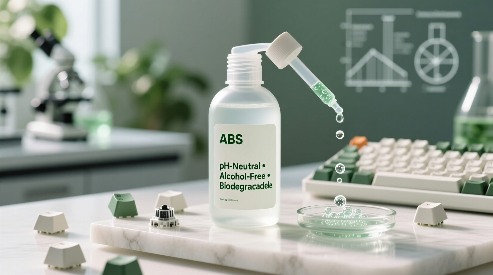 biodegradable keycap cleaners abs safety