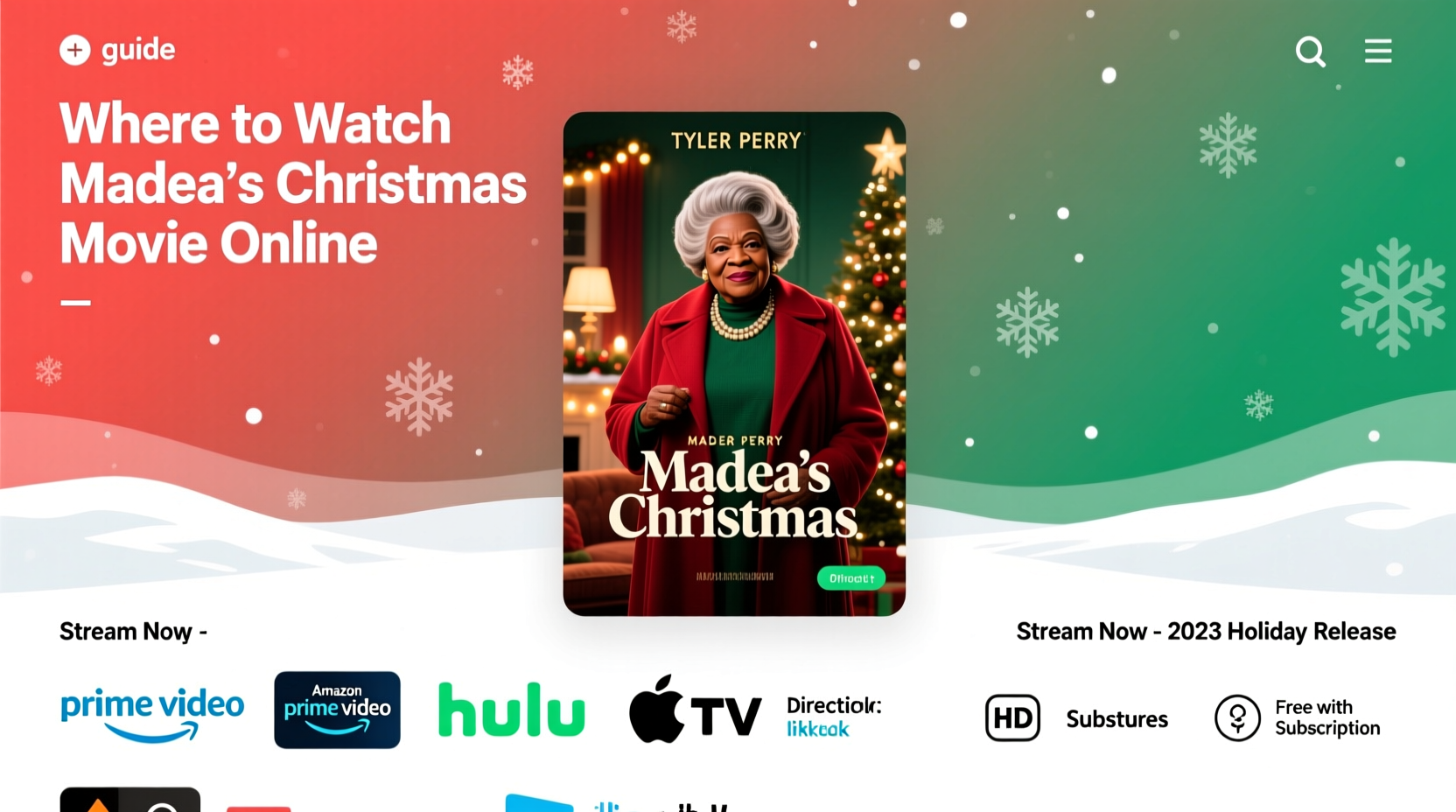where to watch madea christmas