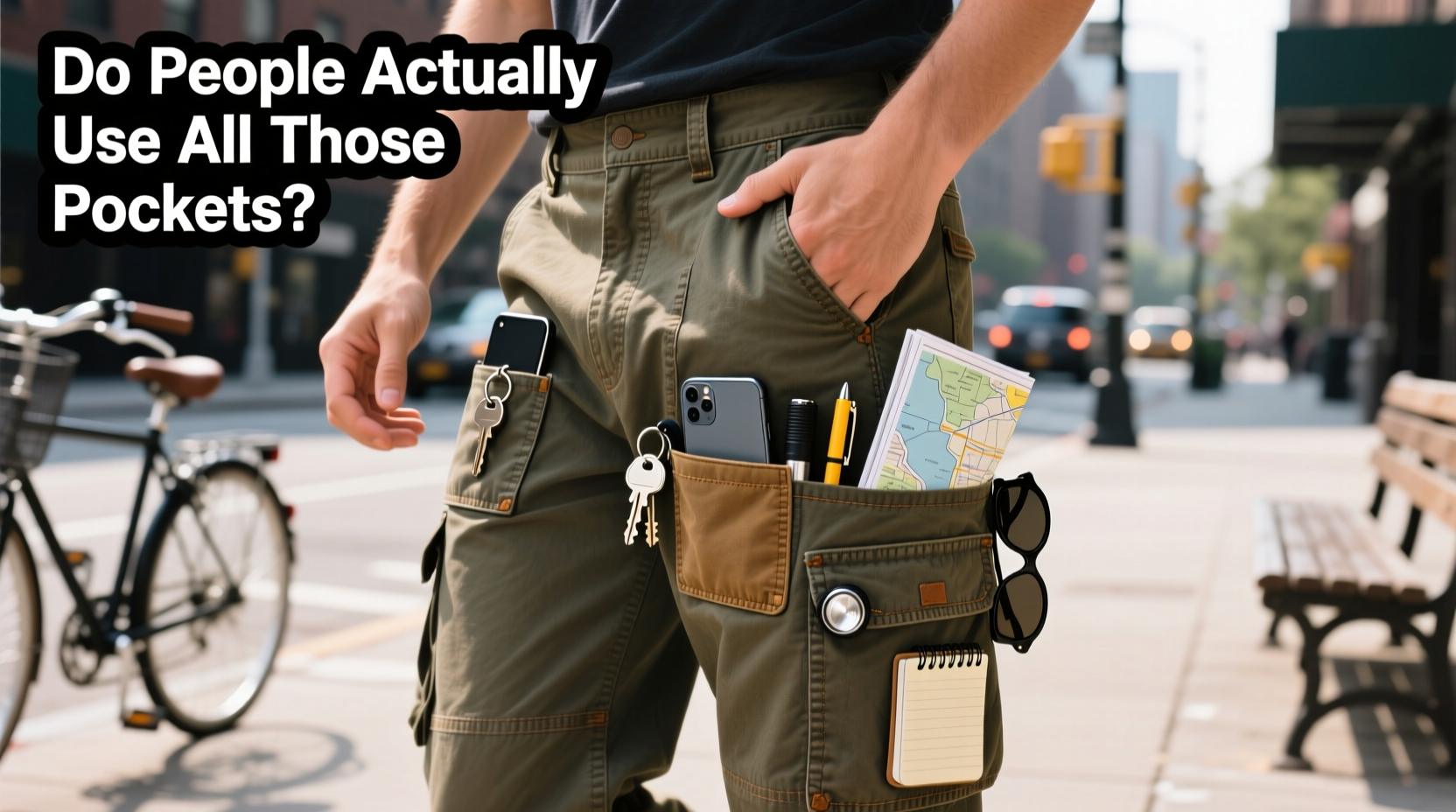 cargo pants utility do people actually use all those pockets for storage