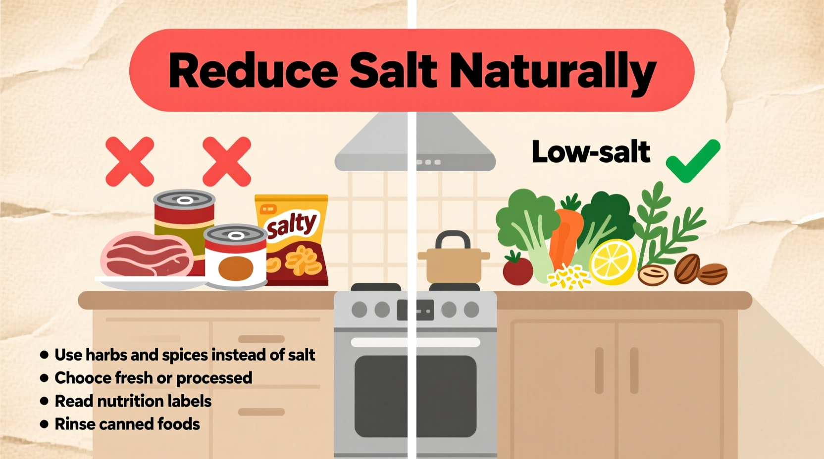 how to reduce salt in the food