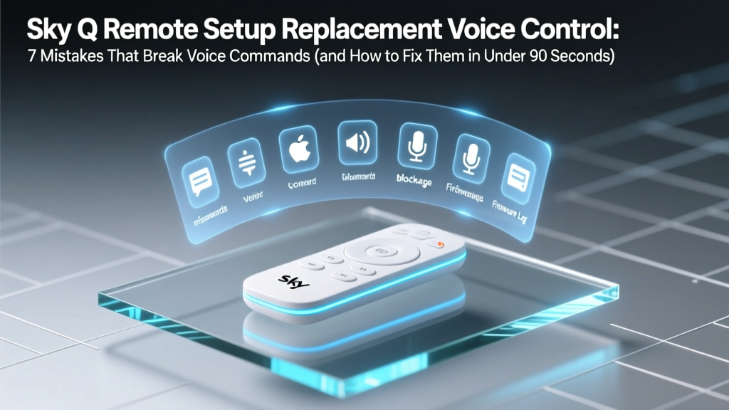 Sky Q Remote Setup Replacement Voice Control: 7 Mistakes That Break Voice Commands (and How to Fix Them in Under 90 Seconds)