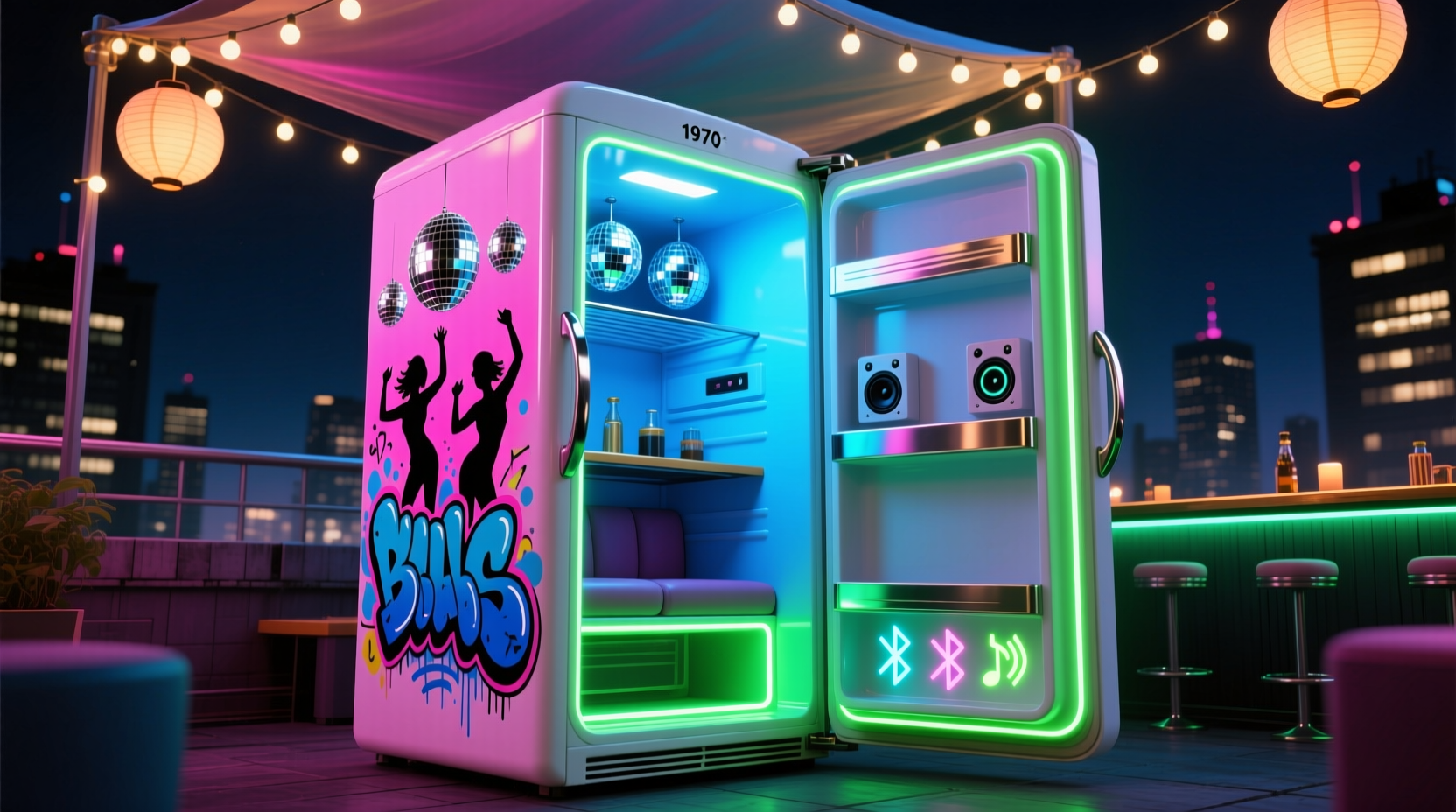 turn an old fridge into an awesome party friendly coole