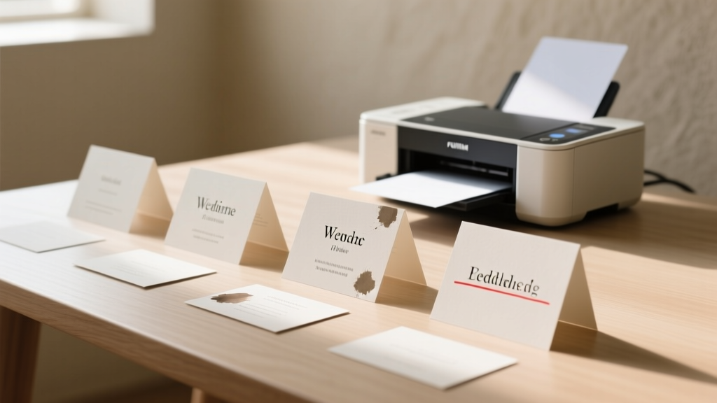 Wedding Table Cards: Print Guide & Templates