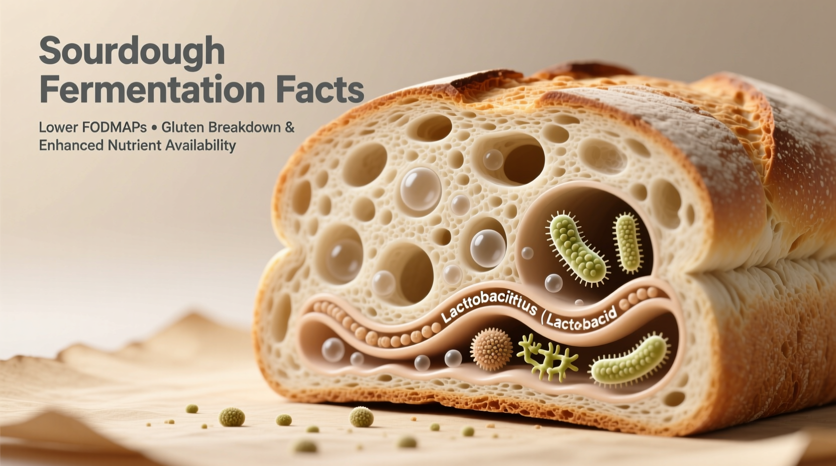 why is sourdough bread easier to digest than regular bread fermentation facts