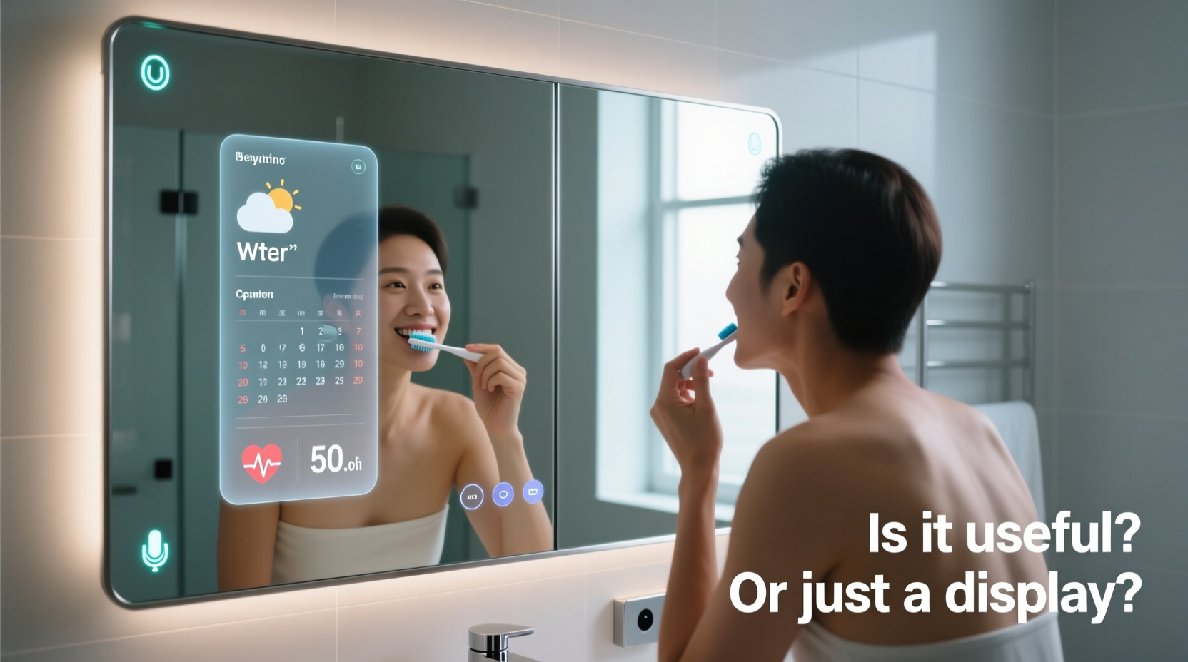 are smart mirrors useful for morning routines or just oversized displays