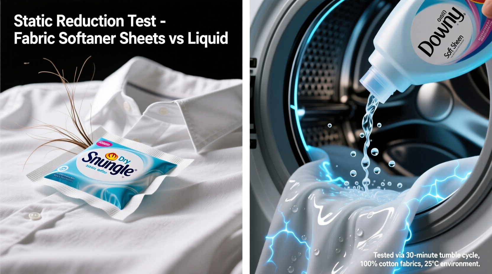 fabric softener sheets vs liquid softener which reduces static more