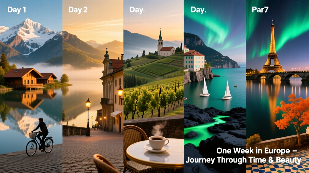 One Week in Europe Itinerary: Seven Days Across Three Cultures Without Rushing