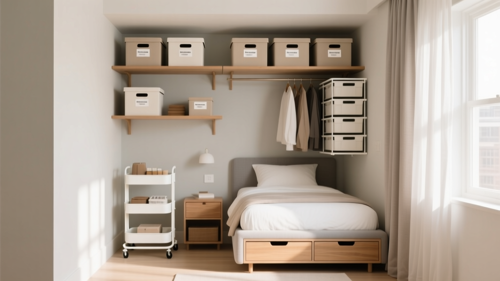 Cheap Storage Ideas for Small Bedrooms (Under $50)