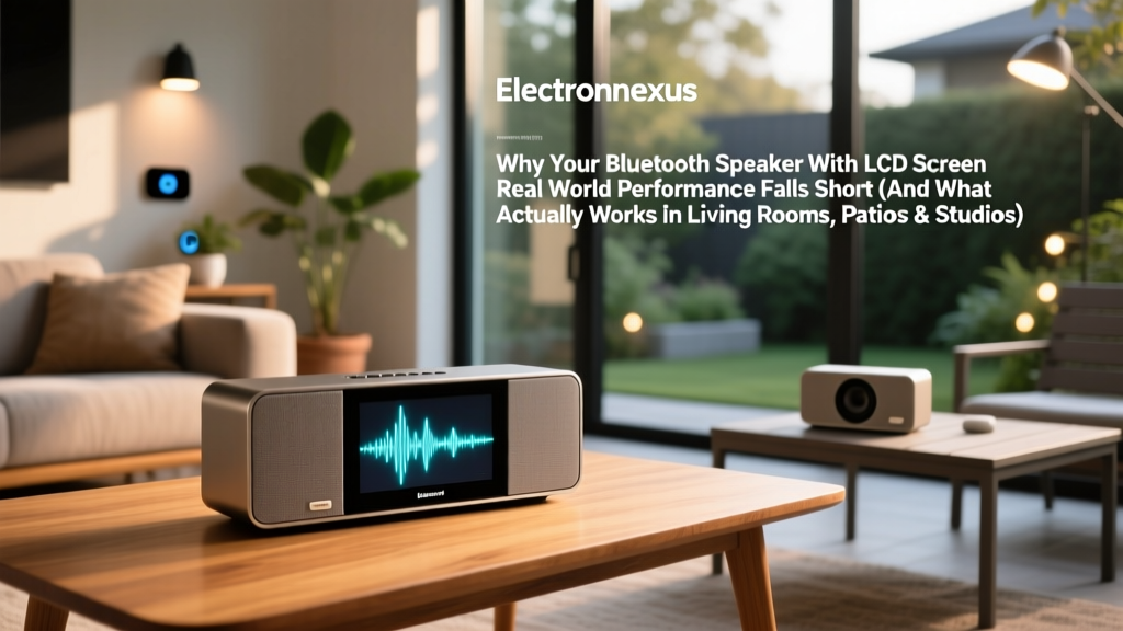 Why Your Bluetooth Speaker With LCD Screen Real World Performance Falls Short (And What Actually Works in Living Rooms, Patios & Studios)