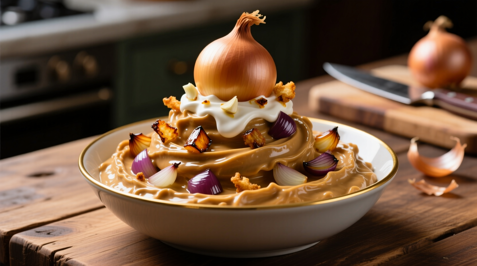 make a super bomb onion dip without a mix