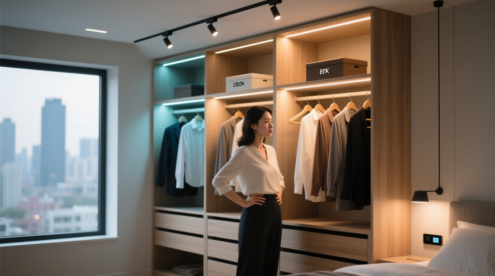closet organization tips best lighting for outfit matching
