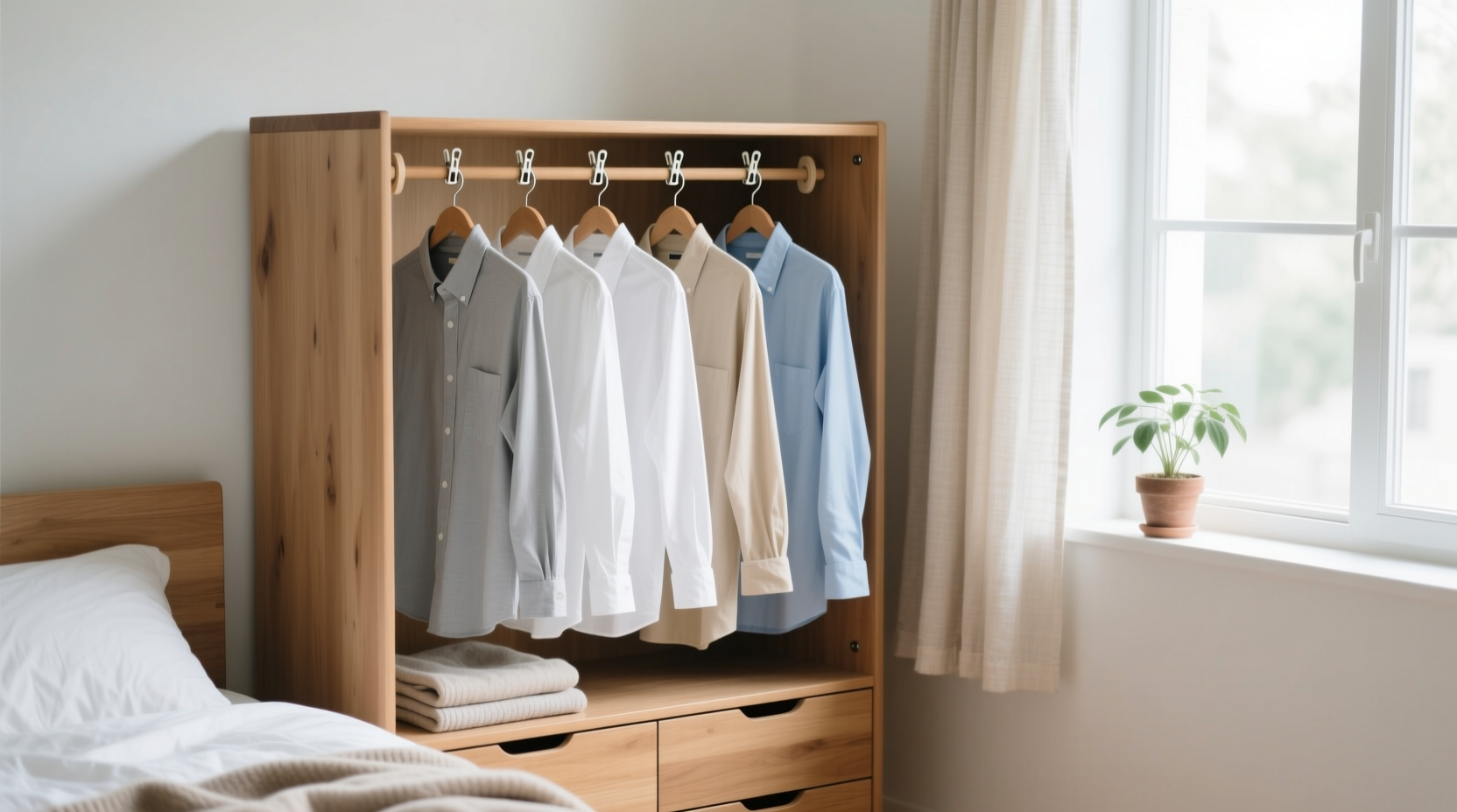 hang shirts in your drawers with this ingenious hack