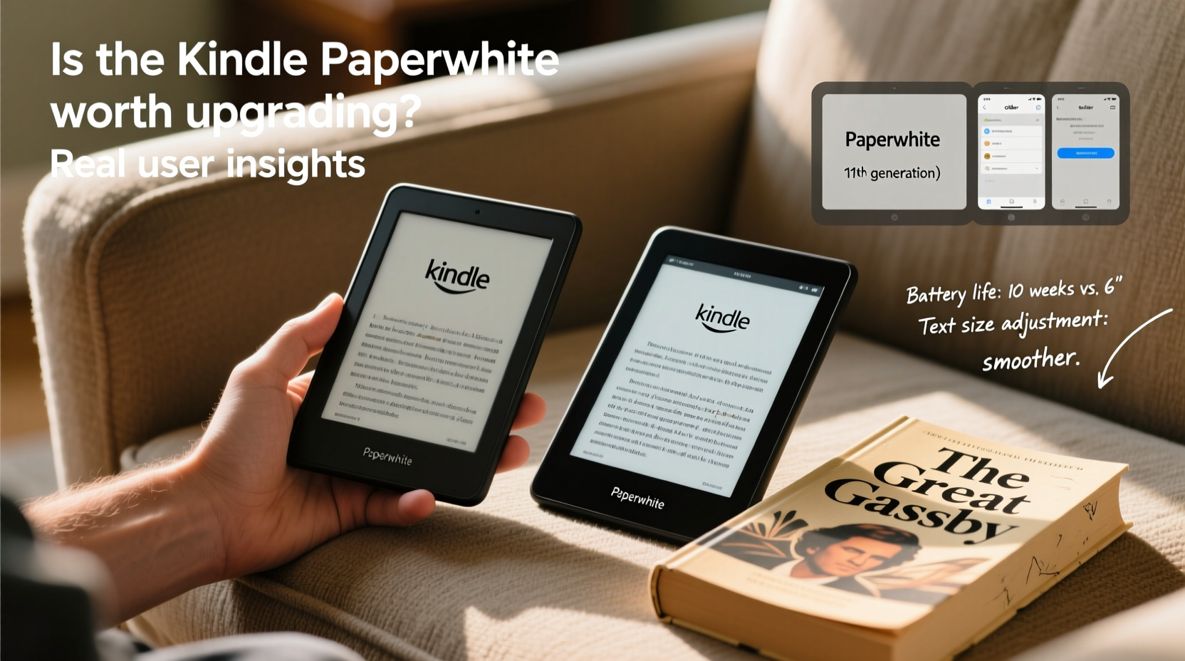 is the kindle paperwhite worth upgrading to from an older model real user insights