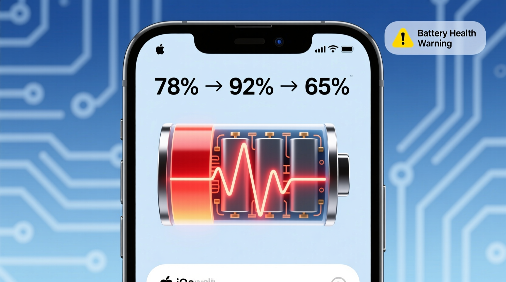 why does my battery percentage jump around and is it faulty