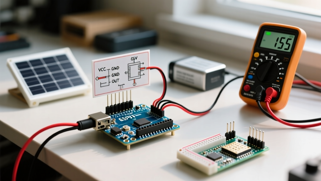 Build a Solar Battery Monitor With a Voltage Sensor Arduino Setup