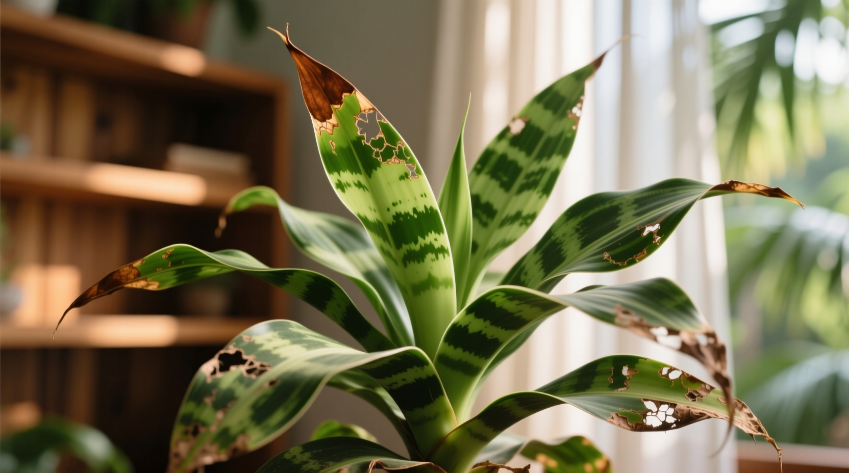 dracaena warneckii brown tips