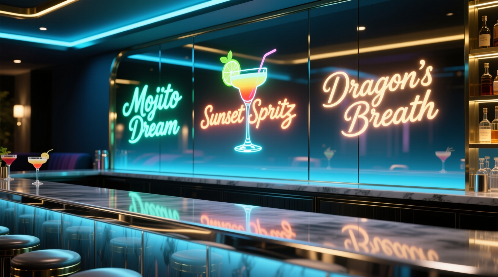 How To Use Projection Mapping To Display Cocktail Names On Mirrored Bar ...