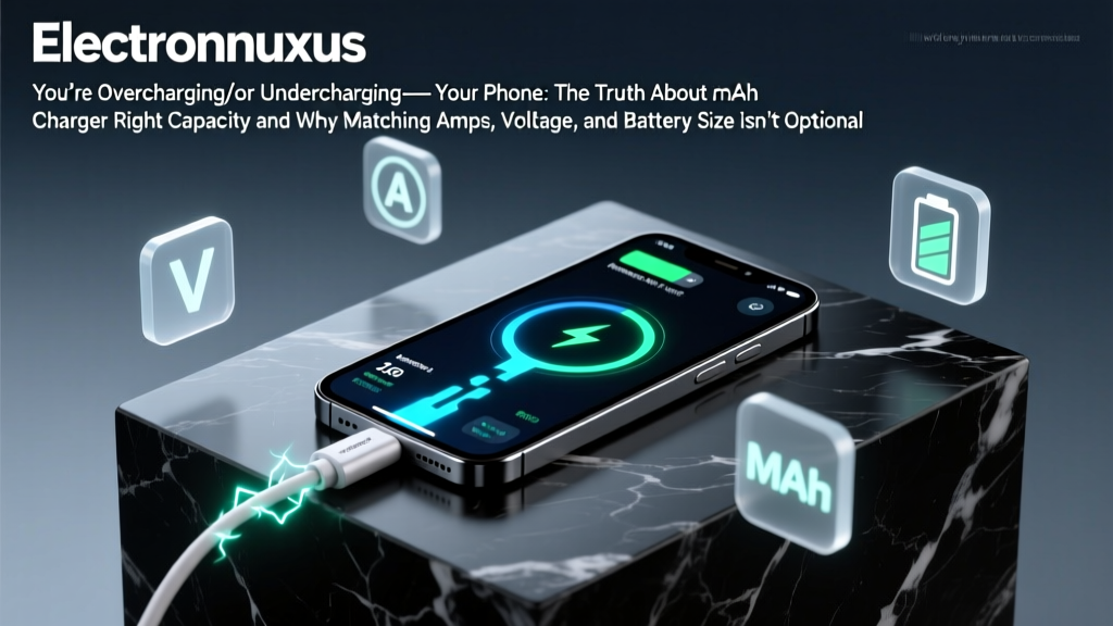 You’re Overcharging—or Undercharging—Your Phone: The Truth About mAh Charger Right Capacity and Why Matching Amps, Voltage, and Battery Size Isn’t Optional