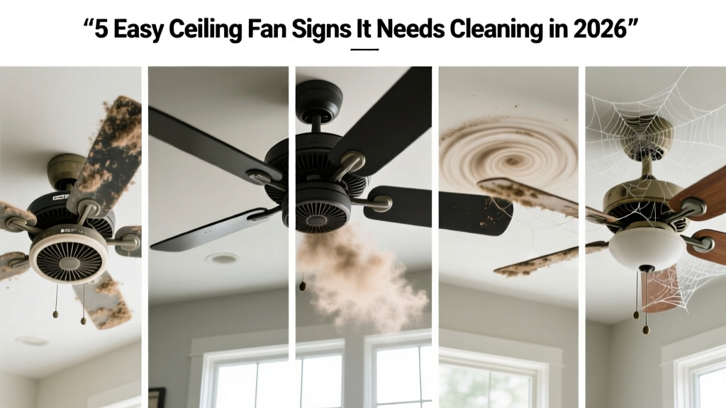 5 Easy Ceiling Fan Signs It Needs Cleaning in 2026