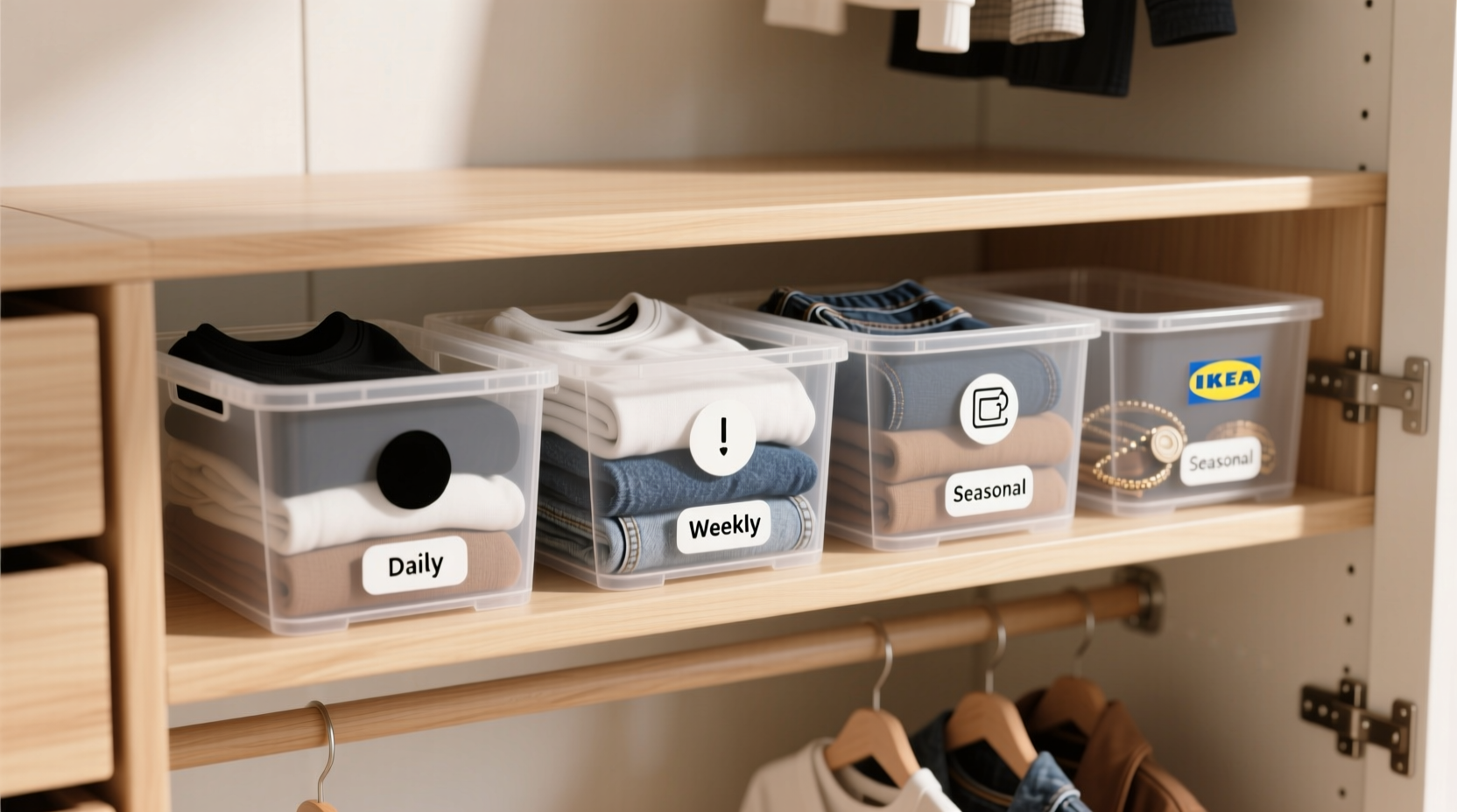 capsule wardrobe drawer system dollar store edition