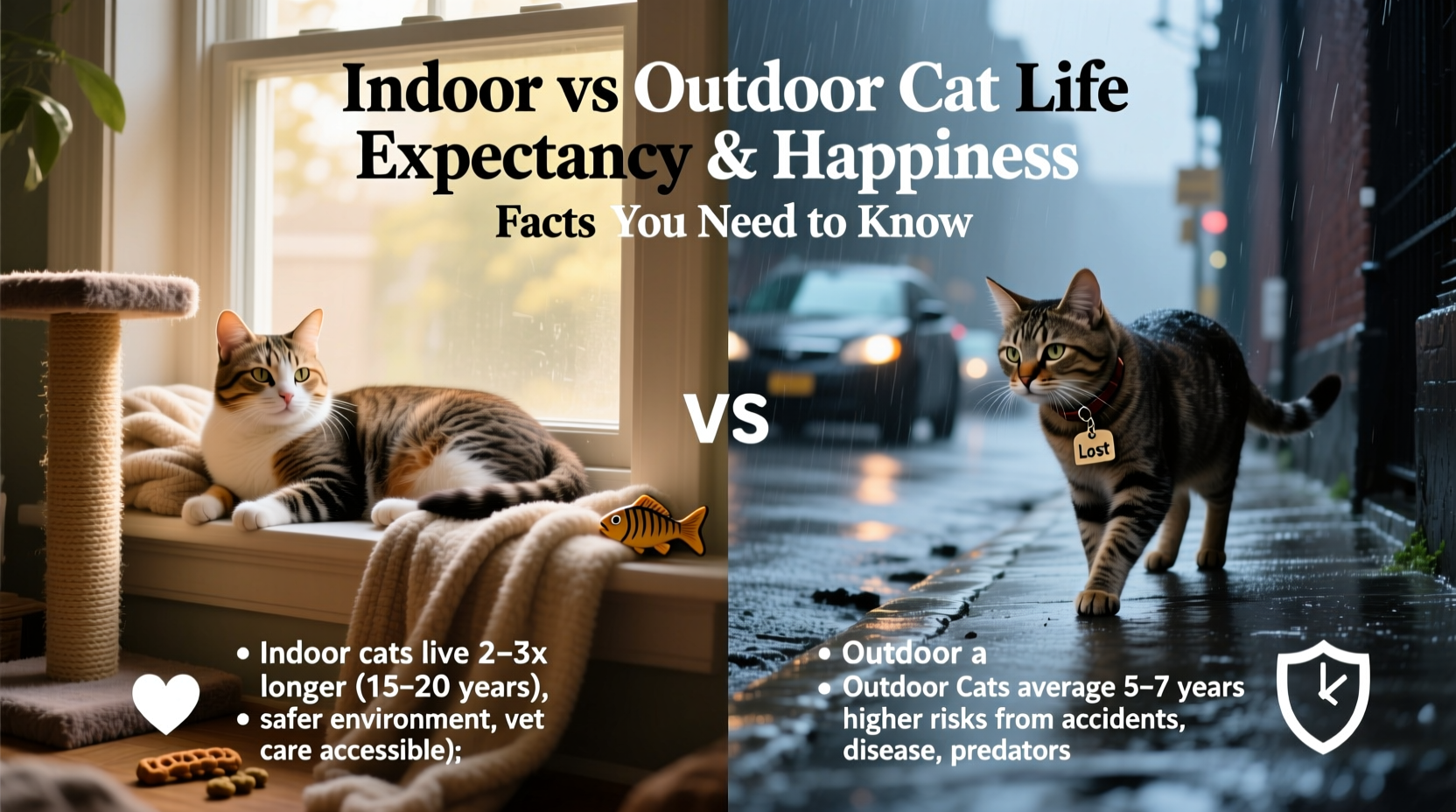 Indoor Vs Outdoor Cat Life Expectancy And Happiness Facts You Need To Know - Reasons Why Indoor Cats Live Longer