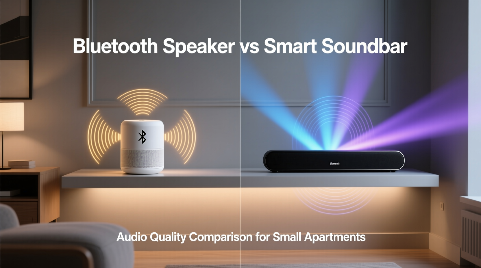 bluetooth speaker vs smart soundbar for small apartment audio quality