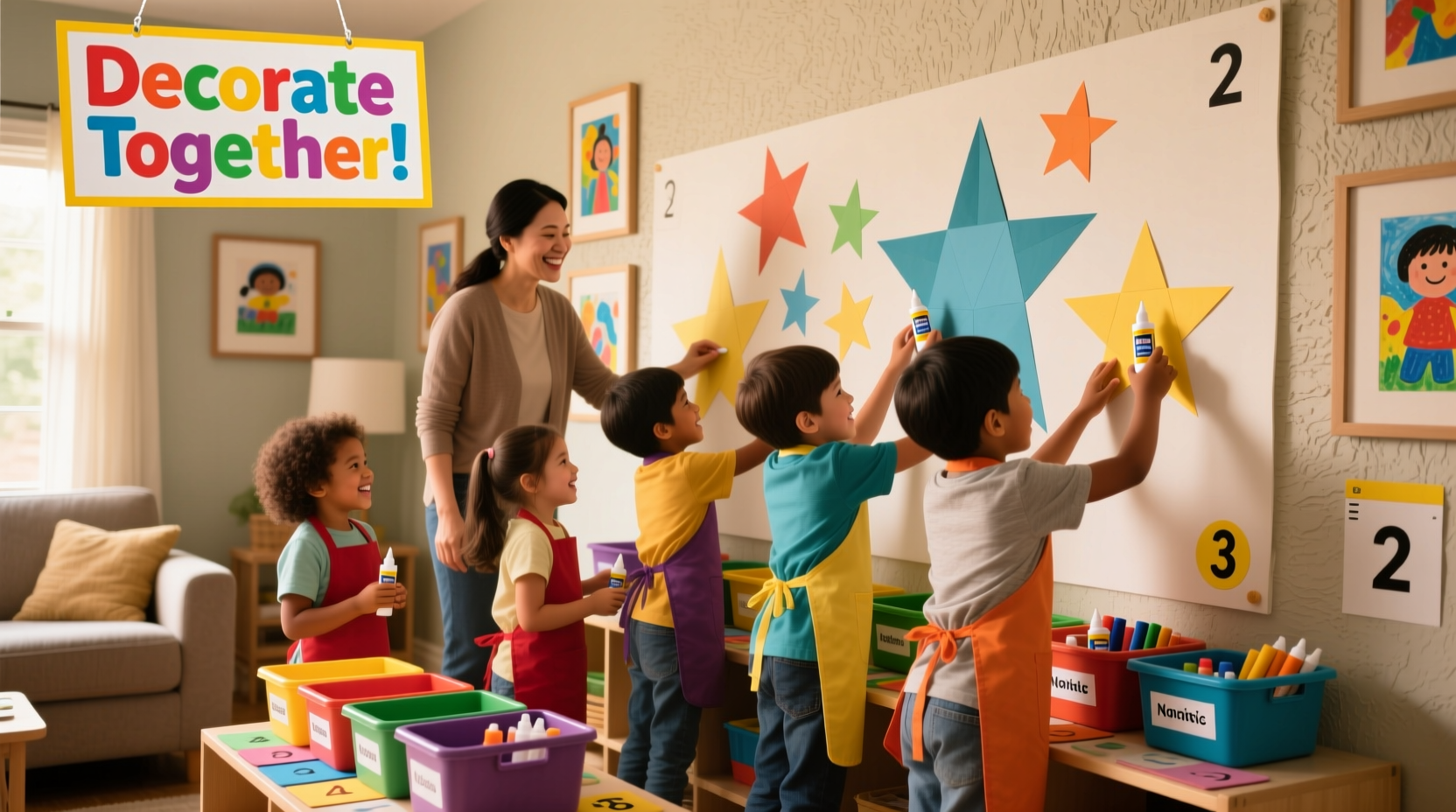 how to involve kids in decorating without creating chaos