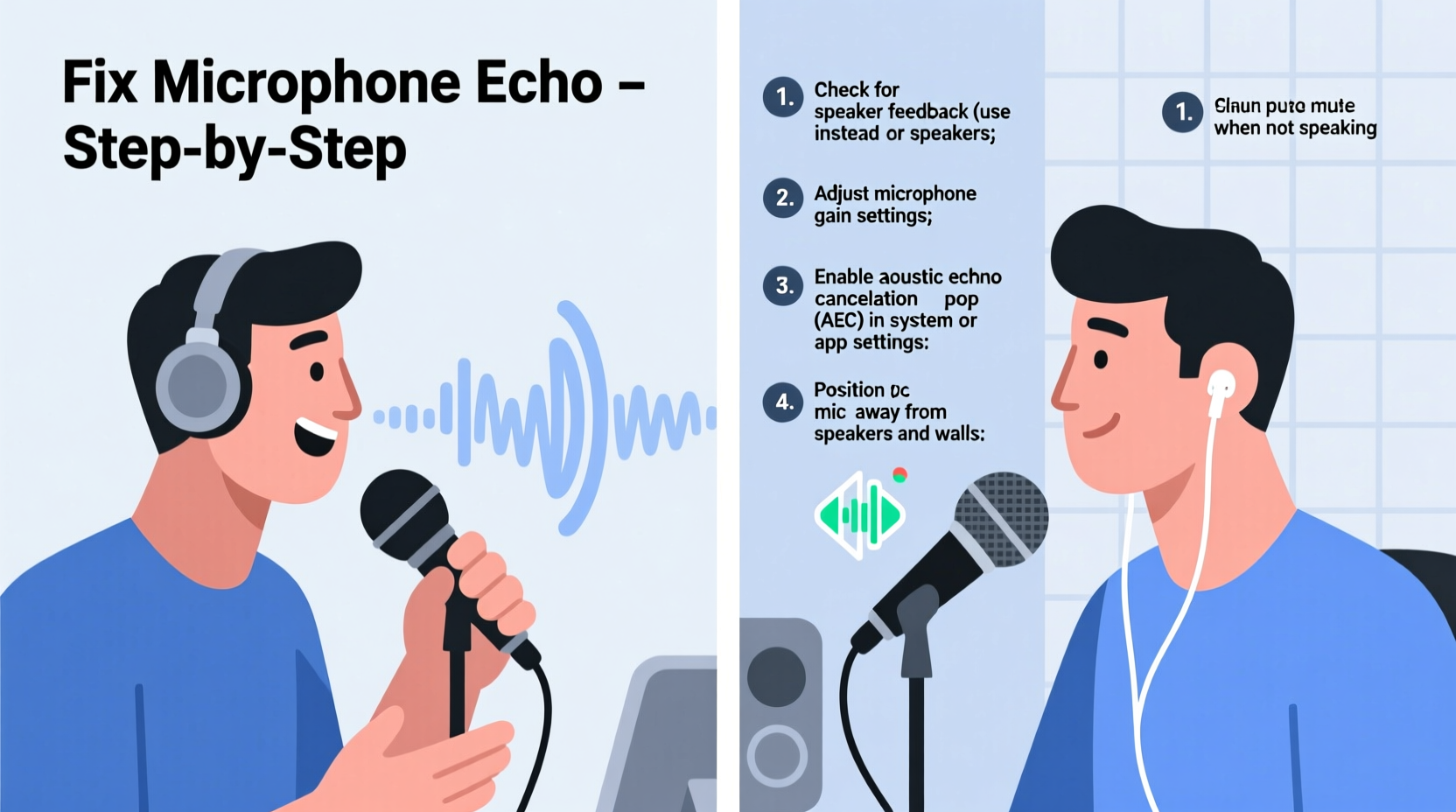 why does my microphone echo during calls and how to stop it