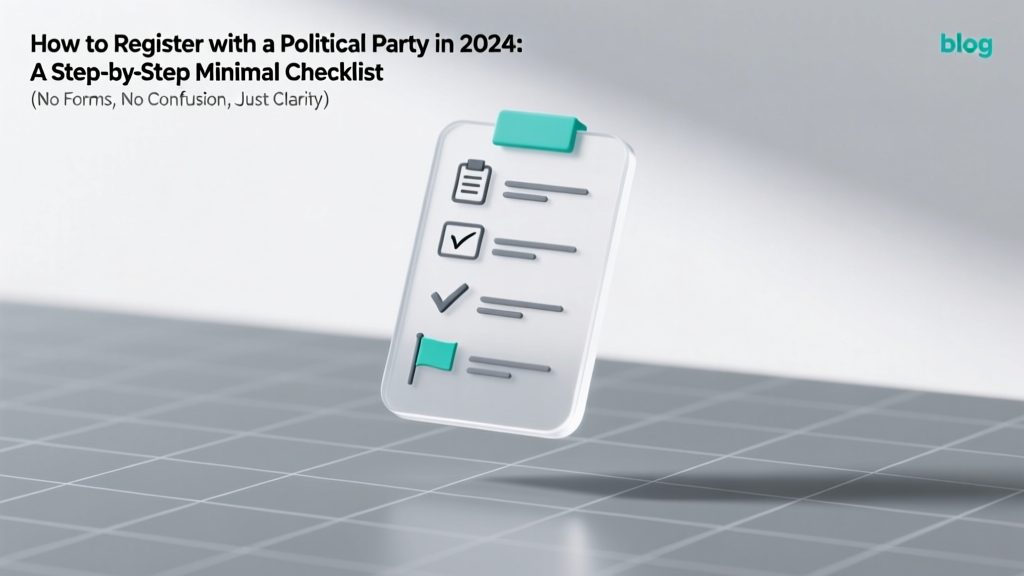 Register with Political Party: 2026 Minimal Checklist