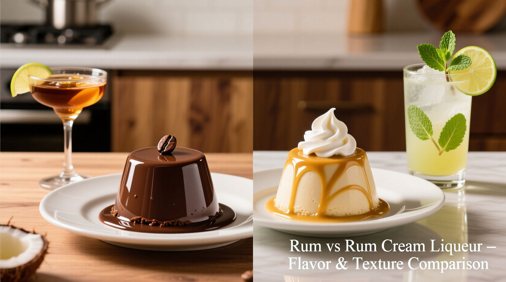 rum vs rum cream liqueur can you swap them in desserts and drinks