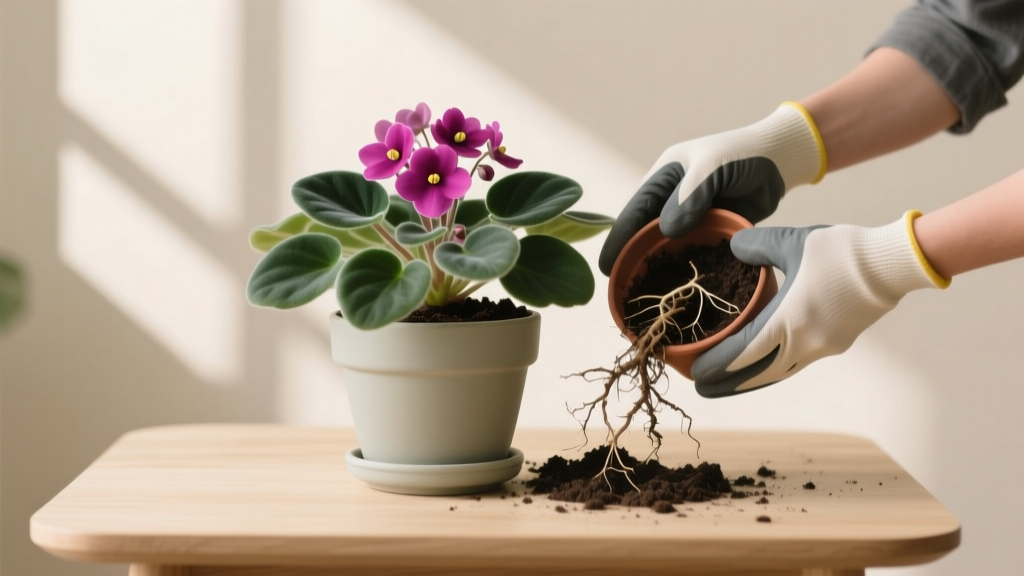 African Violet Repotting Guide: Indoor-Only Care (2026)