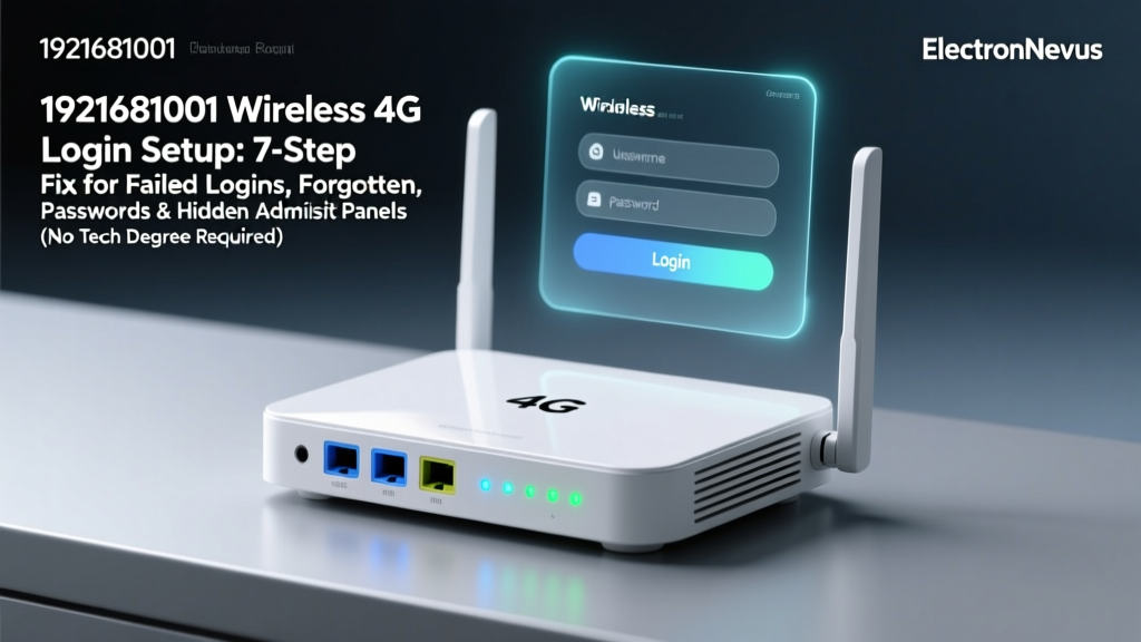 1921681001 Wireless 4G Router Login Setup: 7-Step Fix for Failed Logins, Forgotten Passwords & Hidden Admin Panels (No Tech Degree Required)