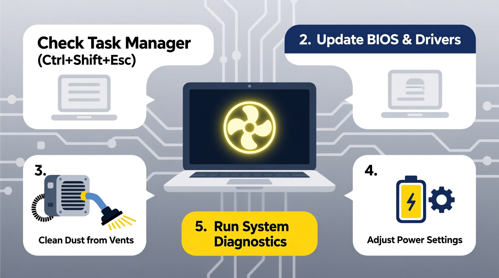why does my laptop fan run constantly even when idle quick troubleshooting tips