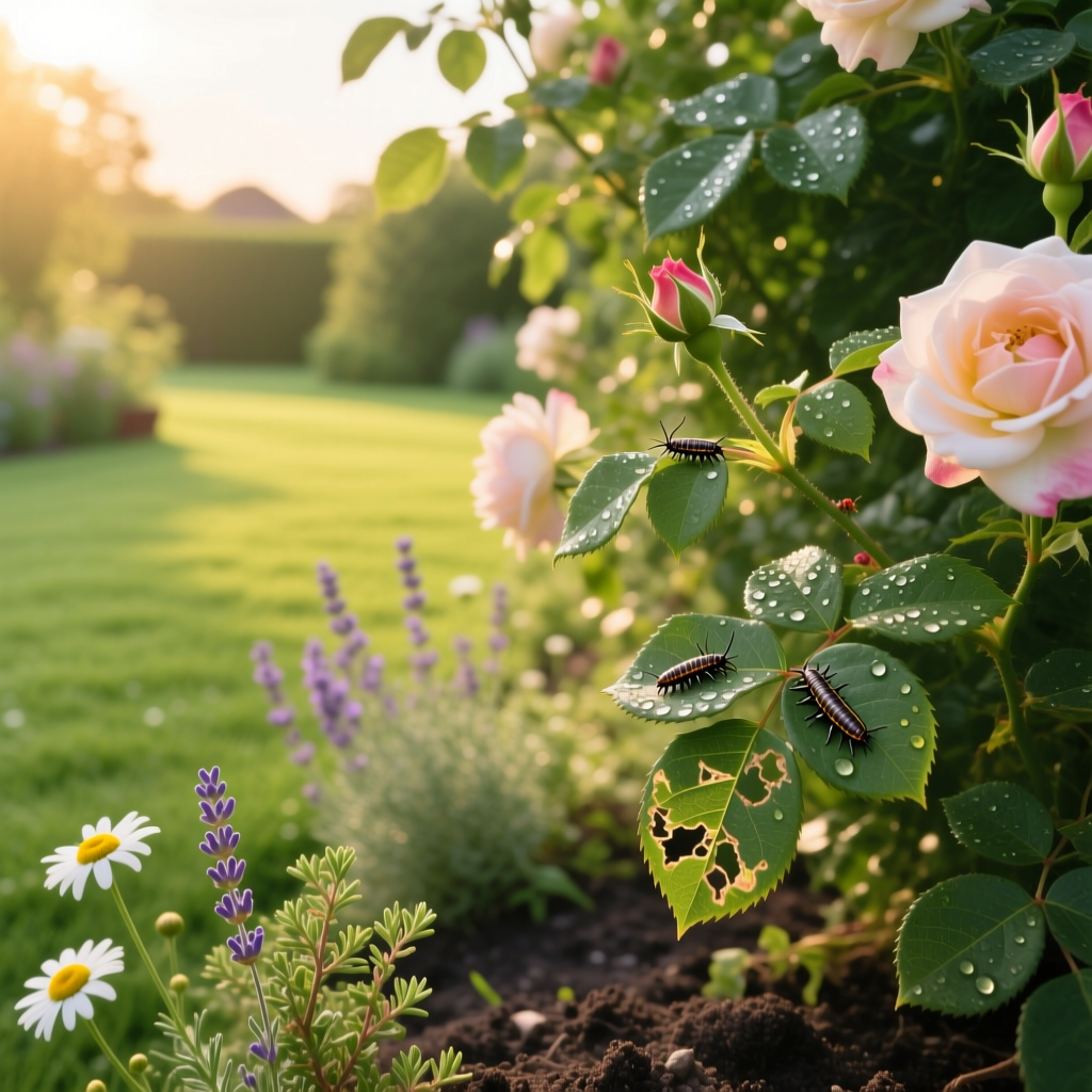 Natural Remedies for Rose Slug &amp; Sawfly Damage on Rose Bushes