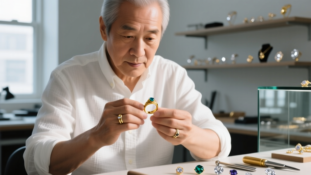 Close-up of a jeweler