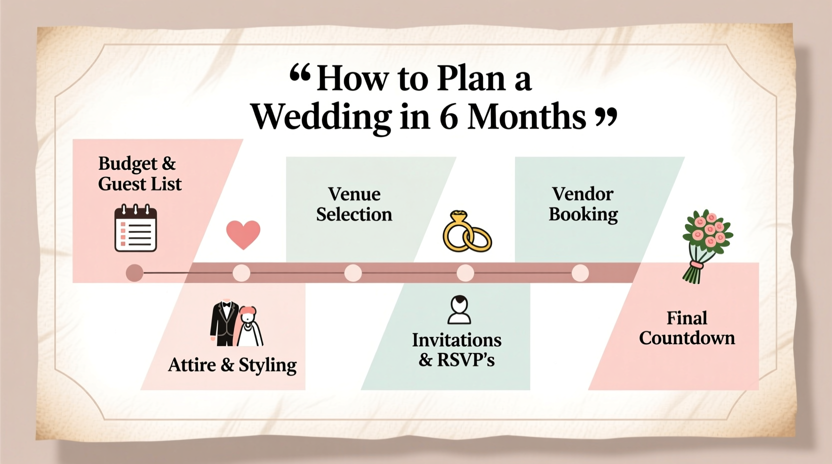 how to plan a wedding in 6 months