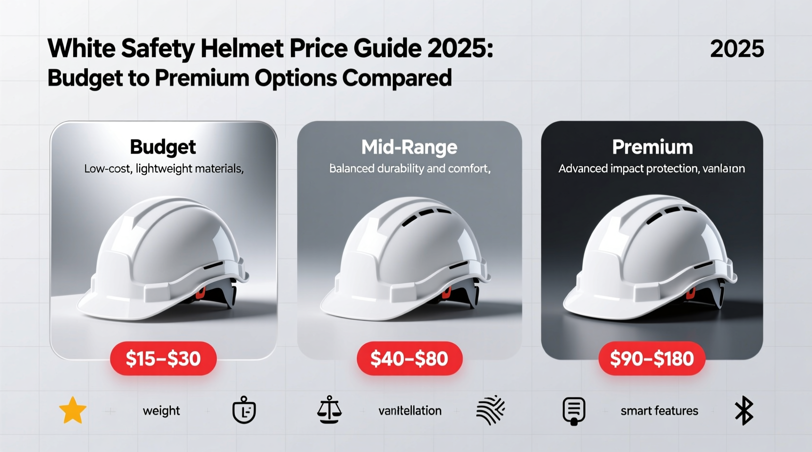 best white safety helmet price