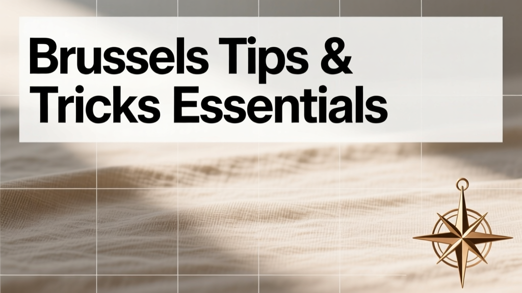 Brussels Tips, Tricks & Essentials: Practical Advice for First-Time and Repeat Visitors