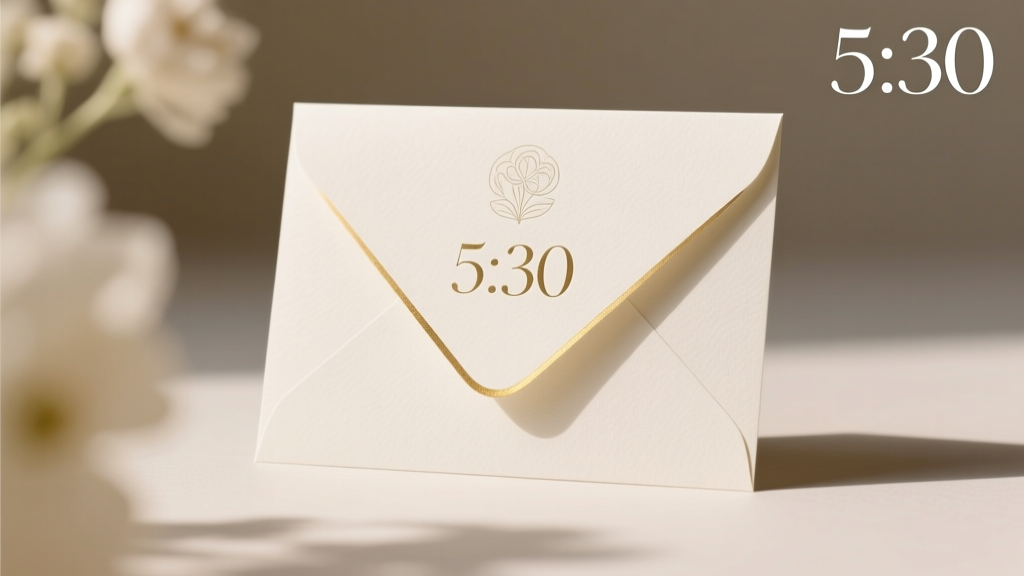 How to Write Five Thirty on Wedding Invitations
