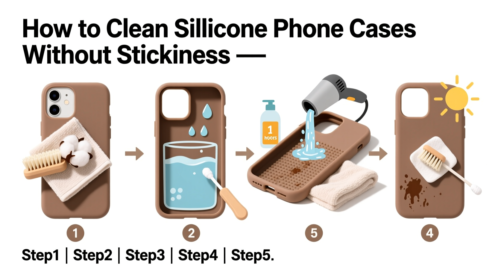how to clean silicone phone cases without making them sticky again a simple step by step method