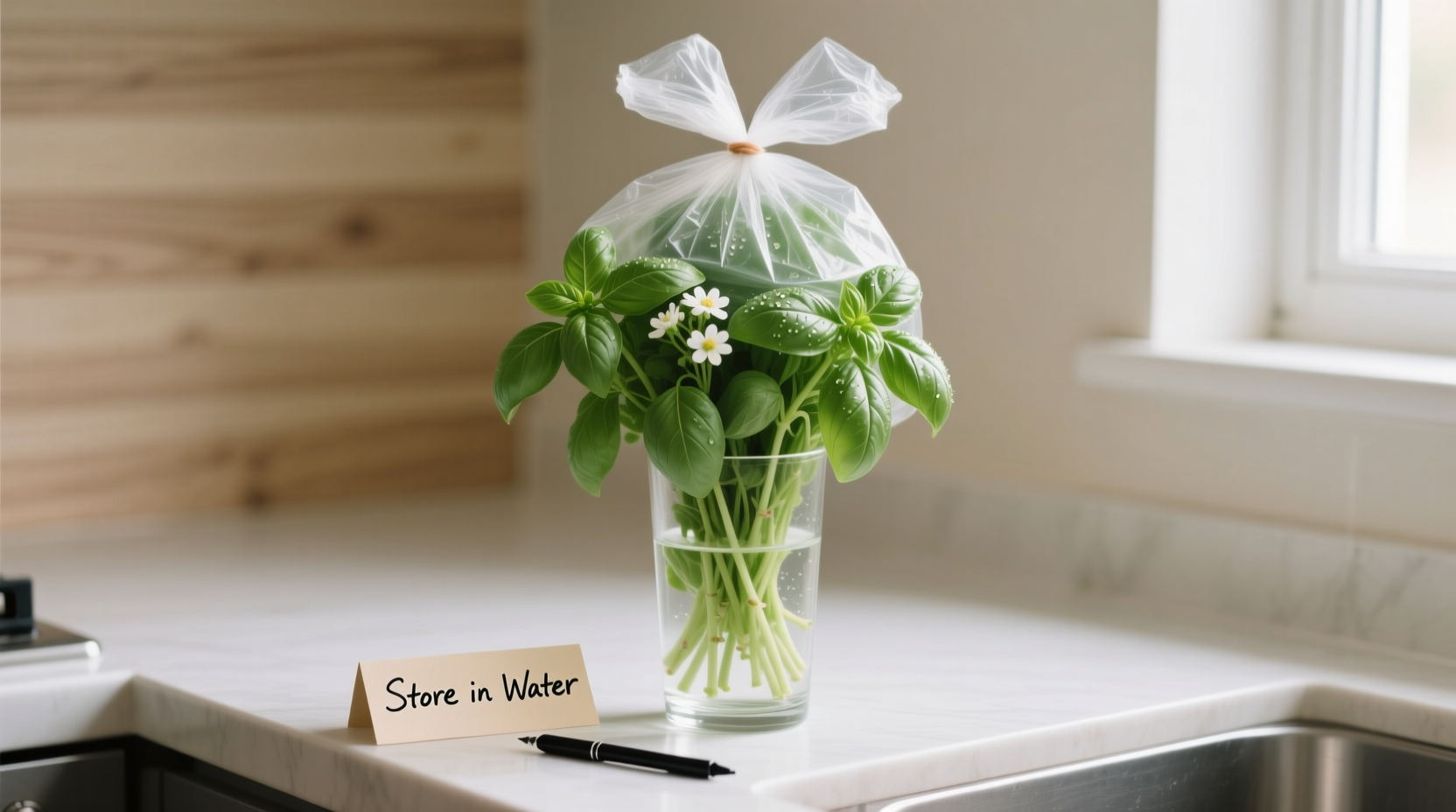 Keep Basil Fresh 2 Weeks | TheHomeSprouts