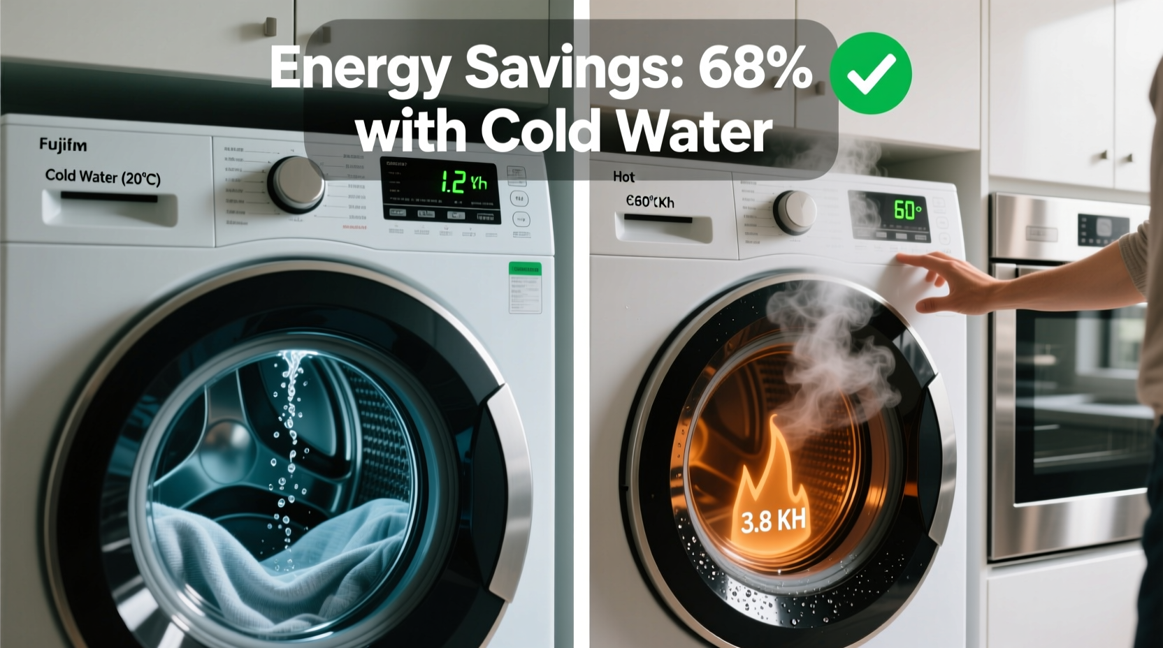 does using cold water really save energy when washing clothes