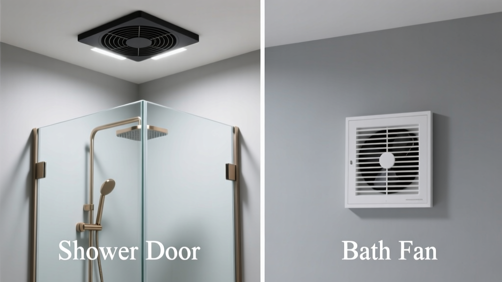 Shower Door vs Bath Fan: Which Solves Your Bathroom Problem?