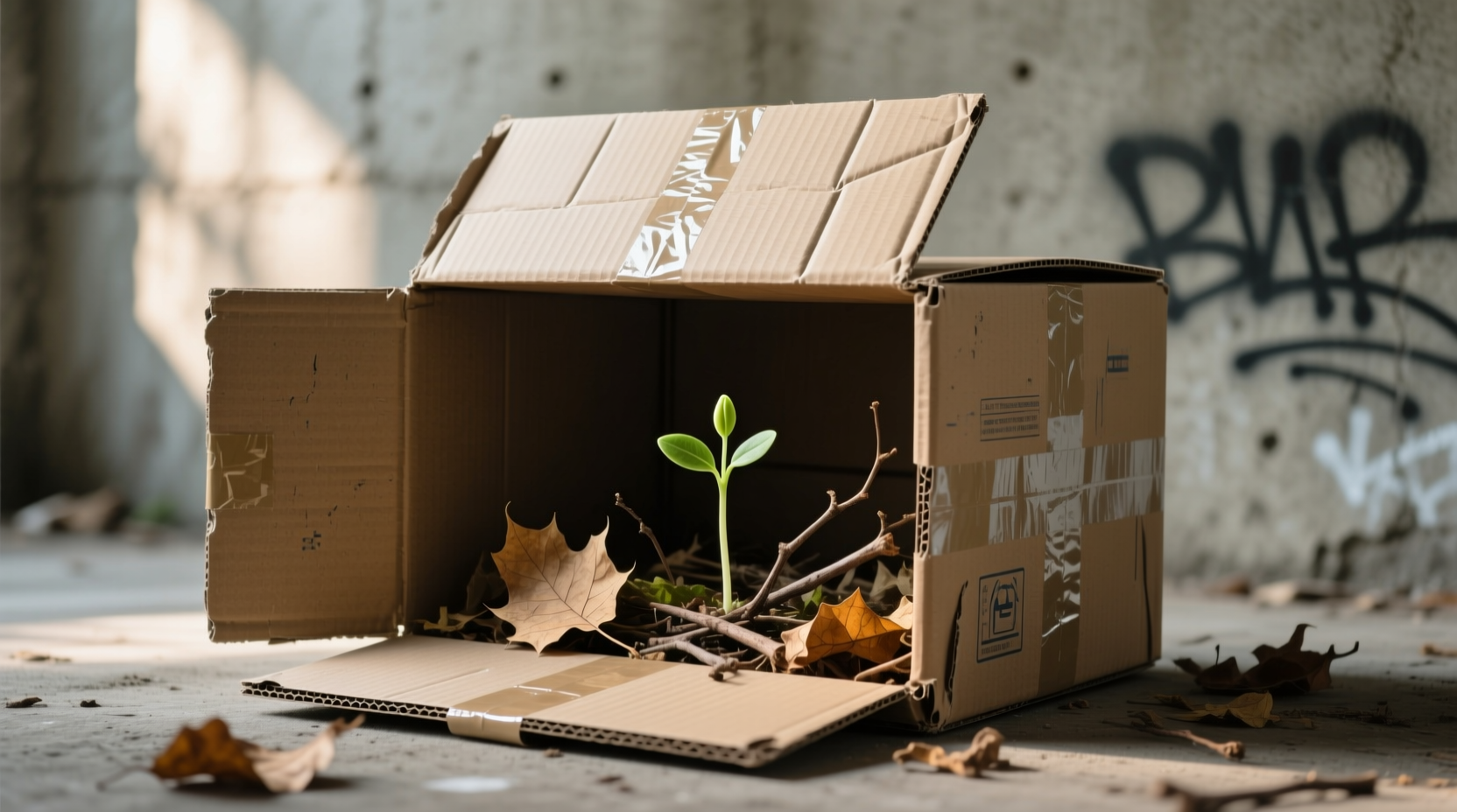 re use a shipping box