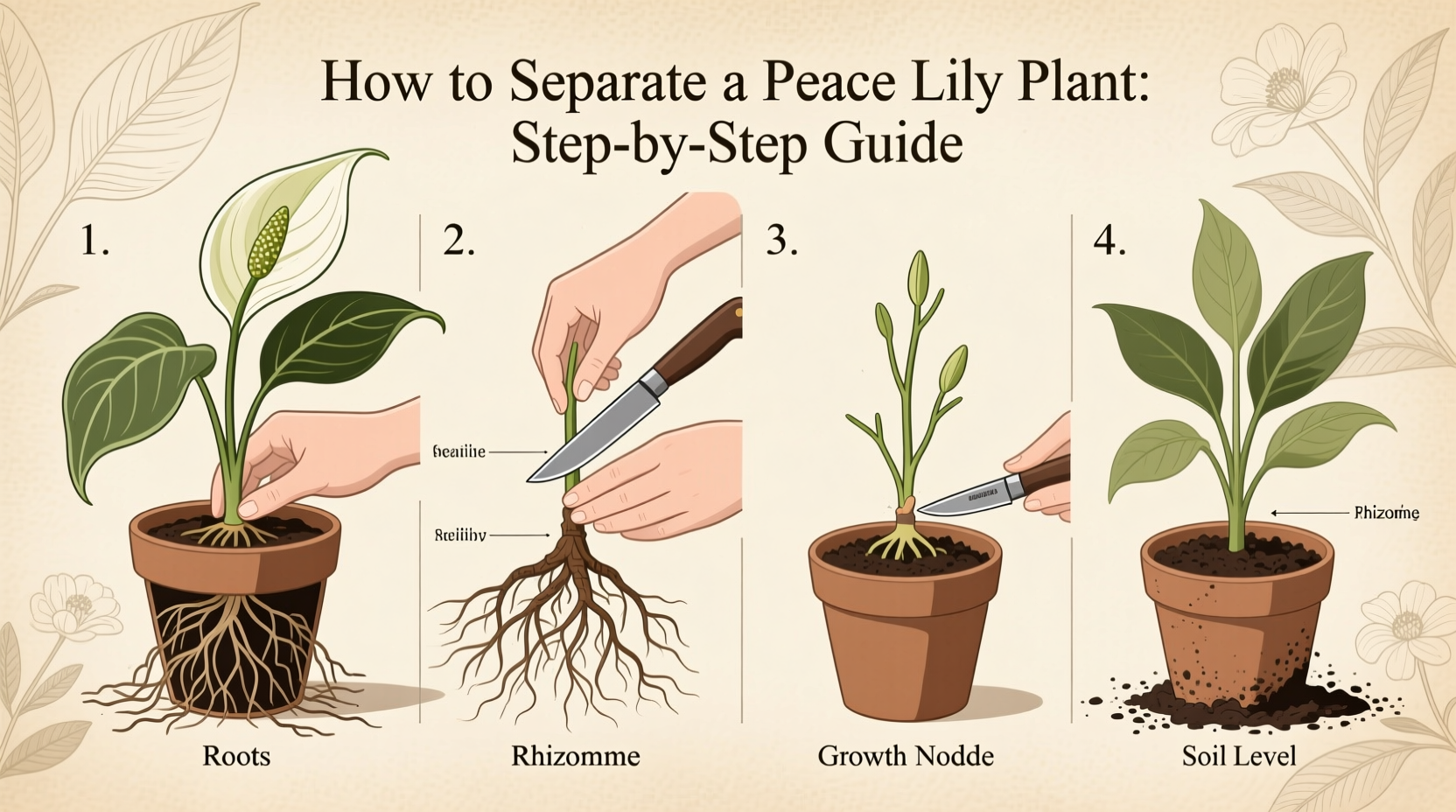How To Separate A Peace Lily Plant