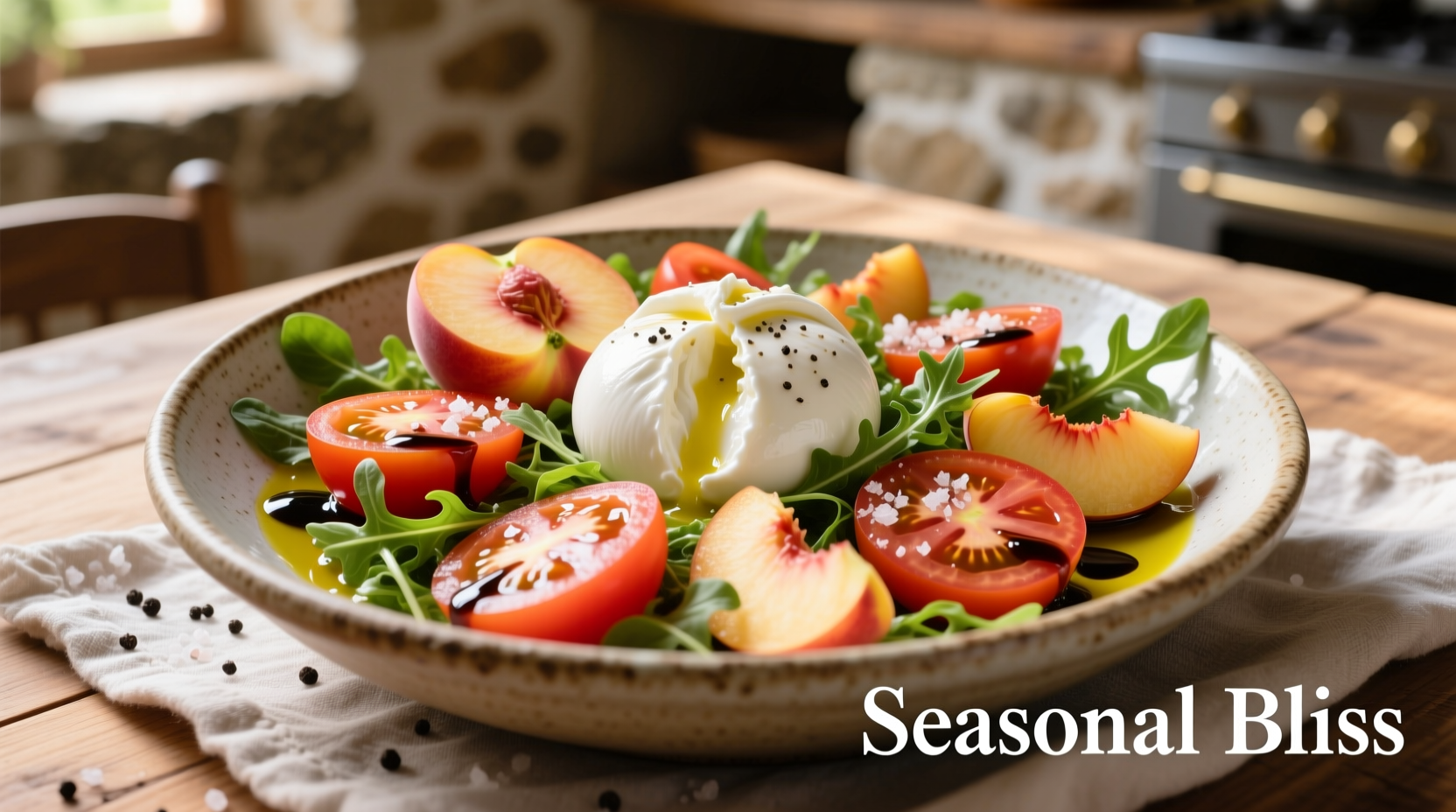 Perfect Peach Tomato Burrata Salad Recipe for Summer