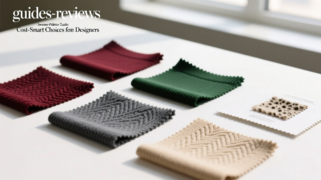 Sweater Fabrics Guide: Cost-Smart Choices for Designers