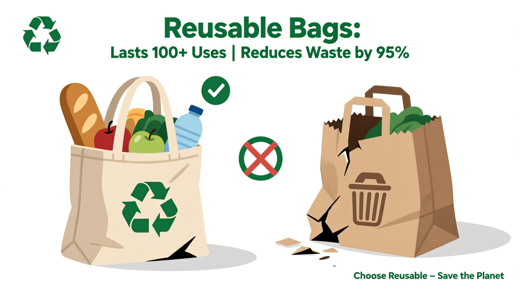 reusable grocery bags vs paper which holds up better and reduces waste