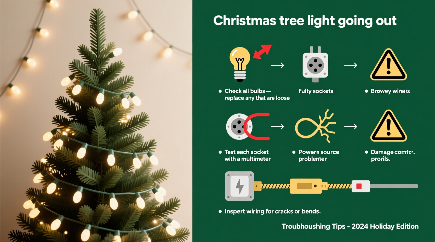 why do my christmas tree lights keep going out troubleshooting common issues